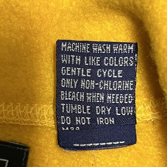 VINTAGE Gap Alpine 317 Racing Series Vest Men's L Yellow Fleece Mountain - Picture 8 of 13